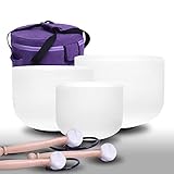 ENERGYSOUND - Campana tibetana in cristallo di quarzo puro: regalo perfetto per insegnanti di meditazione, guaritori del suono, studenti, giocatori di yoga, insegnanti di yoga e così via. È ampiamente usato per meditazione e pratica di yoga