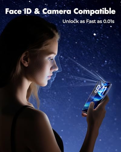 Image of UNBREAKcable 2-Pack Screen Protector for iPhone 17 Pro, Military-Grade Shatterproof Tempered Glass [9H+ Hardness] [Easy Installation Frame] [99.99% HD Clear] for Apple iPhone 17 Pro