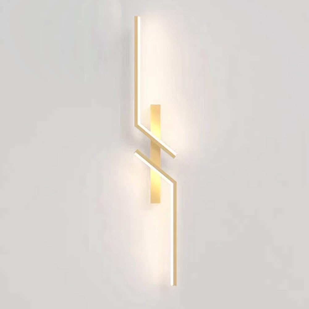 HUAYUSEDF D Wall Sconce Modern Linear Lamp Vanity Light Long Strip Sconces Den Metal Lighting Fixture for Living Room Bedroom Hallway Wash Lights,3000K60Cm/4000K/120Cm