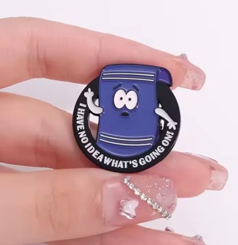 Tegridy Farms Towelie Weed Marijuana Hemp Cannabis Animated Comedy TV Show I Have No Idea What's Going On 1.2" Enamel Pin image 4