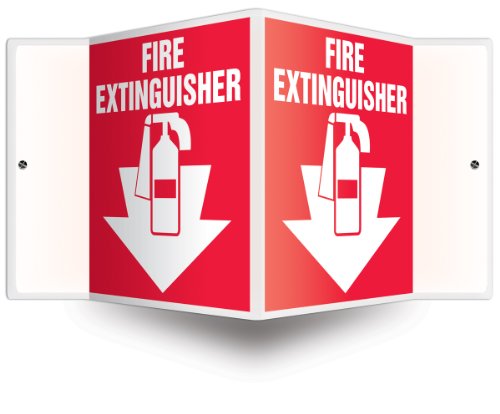 Accuform Fire Extinguisher 3D Projection Sign, 6