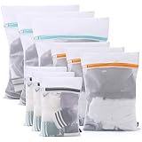 WBTEER 9Pcs Laundry Bags Mesh Wash Bags, Lingerie Bags for Washing Delicates with Zipper, 3 Sizes Reusable, Laundry Bag Suitable for Underwear, Blouse, Hosiery, Pants, Sweaters, Bra and Baby Clothes