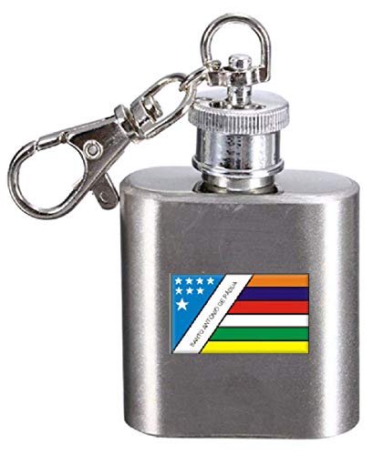 Flasque porte-clés San Antonio de Padoua Rio de Janeiro idée cadeau homme