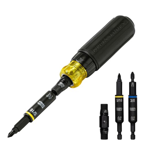 Klein Tools KNECT Ratcheting Multi-Bit Screwdriver 11-in-1