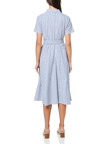 Image of Tommy Hilfiger Women's Short Sleeve Self Tie Shirt Dress
