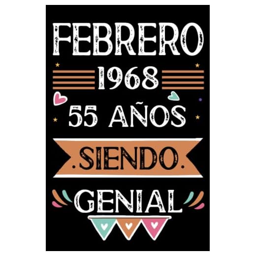 CUADERNO, Febrero 1968, 55 Años Siendo Genial: Libro de visitas, cuaderno, 110 páginas de felicitaciones, idea de regalo, regalo Para la esposa, novia, mujer, La madre