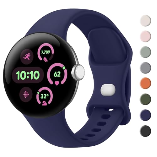 �E�H�b�`�o���h�p�� Google Pixel Watch 3 41mm �o���h& Pixel Watch 2 �x���g & Google Watch �o���h, �ւ��x���g �\�t�g�V���R���� �����o���h �ʋC�\�t�g �_�炩���V���R�� �N�C�b�N�����[�X�@�\
