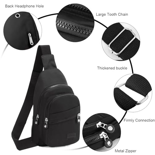 Image of PALAY Nylon Crossbody Bag Multi Layer Shoulder for Travel Hiking | Comfortable Carry, Easy Access, Nylon Build, Multiple Compartments, Shoulder Strap, Travel Ready, Customer Support