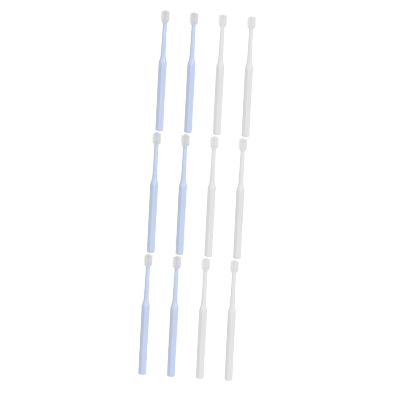 YARNOW Lot De 3 Brosses À Dents Pour Animaux De Compagnie Kit De Soins Pour Animaux De Compagnie Brosses À Dents À Poils Souples Pour Chiens Et Chats Portables 4 Pièces X 3