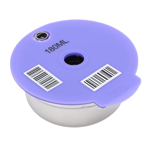 Image of Haofy Reusable Coffee Pod Universal Stainless Steel Refillable with Brush and Spoon Compatible for Happy Series Coffee Makers (180ml)