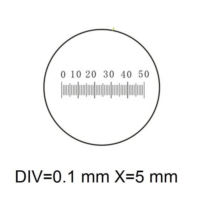 Microscope Eyepiece Micrometer Diameter 19mm Optical Glass Cross Ruler for Biogolical Microscope 23.2mm(MS-1-N)