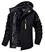 MAGCOMSEN Winterjacken Herren Warm Softshelljacke Outdoor Skijacke Fleece Winterparka Herren Übergangsjacke Wasserdicht Regen Jacke Wanderjacke mit Kapuze Schwarz XL Baby,Schwarz günstig Kaufen-MAGCOMSEN Winterjacken Herren Warm Softshelljacke Outdoor Skijacke Fleece Winterparka Herren Übergangsjacke Wasserdicht Regen Jacke Wanderjacke mit Kapuze Schwarz XL