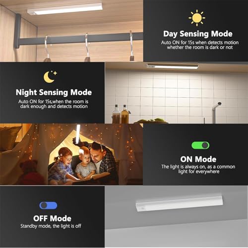 Lámpara de pared con sensor movimiento interior LED para iluminación de pared en gabinetes 2
