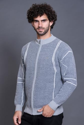 Image of GODFREY Full Sleeve Zipper Sweater for Man Winter Wear -Mens Woolen Sweaters Turtle Neck