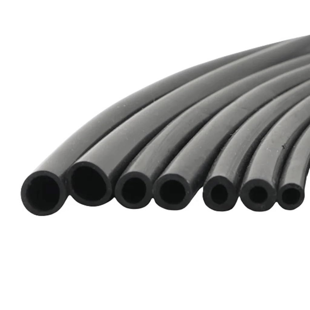 Tubo de silicona, Manguera de goma Flexible tubo silicona negro 10M for estanques y jardines, tamaños múltiples suaves(ID 16mm x OD 20mm)