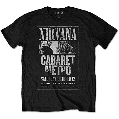 T-shirt Nirvana Cabaret Metro pour homme adepte de mode rock et de confort