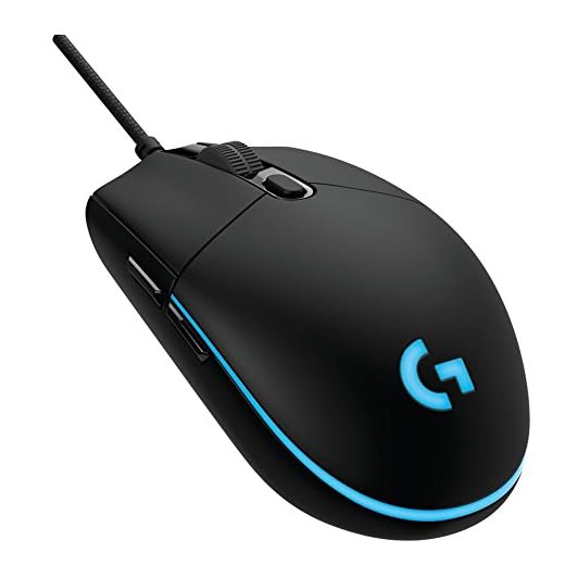 Logitech G PRO Gaming Maus, 12000 DPI Sensor, RGB-Beleuchtung, USB-Anschluss, 6 Programmierbare Tasten, Benutzerdefinierte Spielprofile, Ultraleicht, PC/Mac