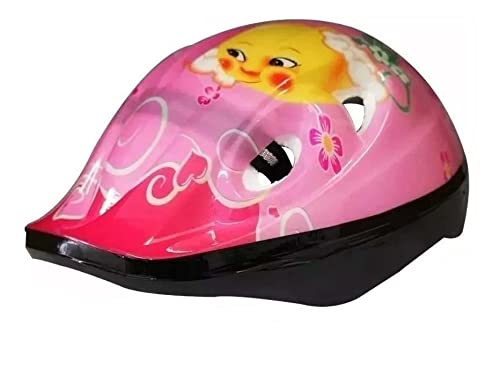 Kit Proteção Infantil Capacete Bike Skate Patins Rosa