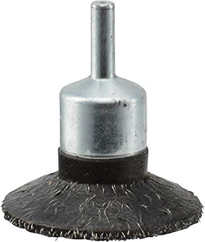 Image of Weiler 35233 2 inch Polyflex Encapsulated Circular Flared Crimped Wire End Brush, .0104 inch Steel Fill, Made in The USA (Pack of 2)