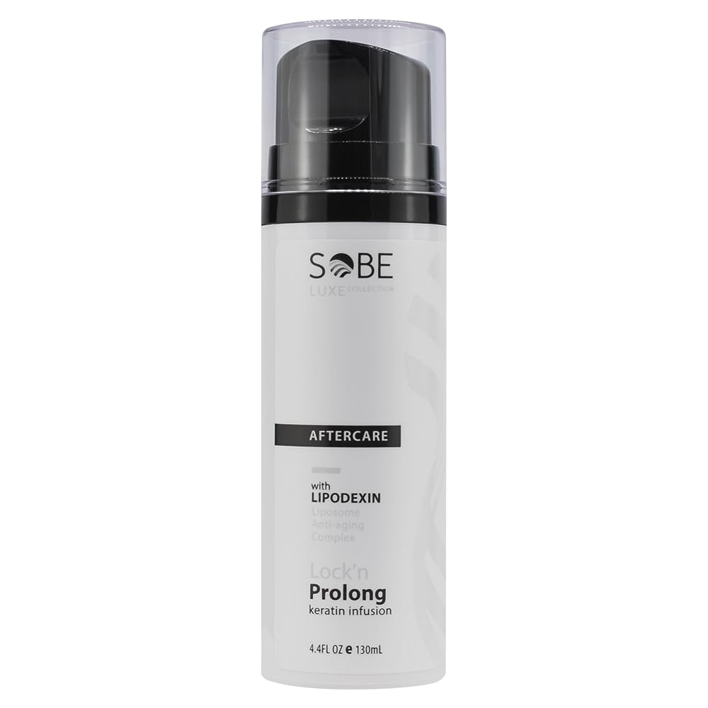 SOBE LUXE - Lock'n Prolong Keratin Infusion | with Keratin, Panthenol, Amino Acids, Jojoba Seed Oil, Peptides, Walnut Oil & Argan Oil - 4.4 Oz