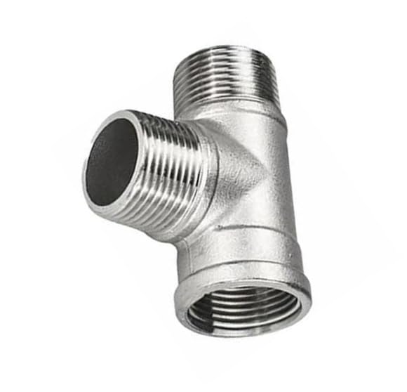 Evite roturas con el accesorio en T de acero inoxidable 304 rosca hembra macho de 1/2 pulgada
