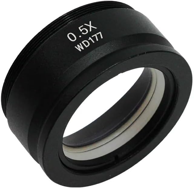 Miniatura 4 de Microscope Accessories Kit WD177mm Len for Stereo Microscope Binocular Trinocular Stereo Microscopio 0.5X Optical Accessories Microscope Slides