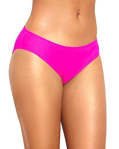 Image of Women Bikini Bottom Full Coverage Bathing Suit Bottoms Swimsuit Bottom | Low Waist Design, Side Strap Cutout, Full Rear Coverage, Secure Fit, Soft Breathable Fabric
