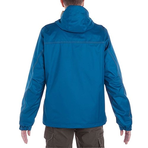Quechua Arpenaz 300 3-in-1 Rain Jacket, back view.