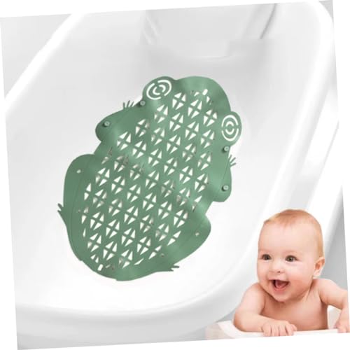 Estera de baño verde con dibujos animados para la bañera 5