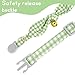 Exclaith 2 Pcs Cat Collar Kitten Collars Green Bowtie with Removeable Bow Cotton Cat Collar Solid Color Plaid Green Breakaway Floral