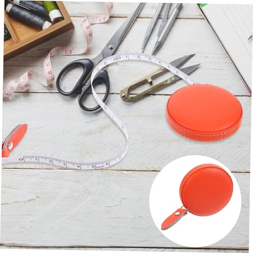 Cinta Métrica Compacta Piel PU Naranja 1.5 m miniatura 7