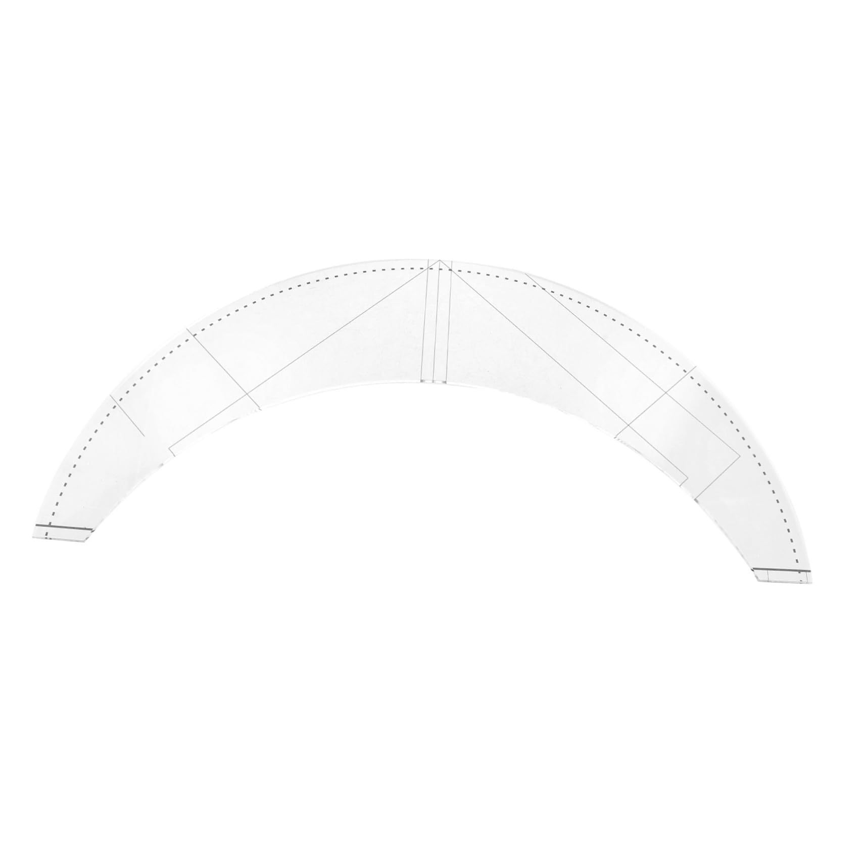 MAGICLULU 3 Pz Righello Patchwork Di Misurazione Del Righello Per Cucire Di Forma Unica Per Tessuto Kit Di Righelli Per Cucire Chiaro Accessori Cucitura Acrilico