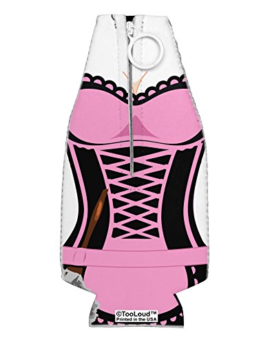 TooLoud French Maid Pink AOP Collapsible Neoprene Bottle Insulator All Over Print