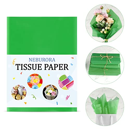 Papier de soie vert de Noël et Saint-Patrick pour vos fêtes