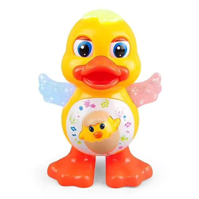 ELEGANT LIFESTYLE Cute Cartoon Electric Toys for Kids Educational Plastic Duck Toy with Flashing Light Dancing Duck Toy (B0D6MFMCD5) Amazon Price History, Amazon Price Tracker