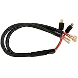 Chaojibao シングルホーンを社外ダブルホーンに。汎用 トヨタ ホンダ ニッサン スズキ ホーン 変換 ケーブル 2分岐コネクター 二股分岐ハーネス カスタム 長さ約40cm (ユニバーサル スピーカー ハーネス - ブラック)