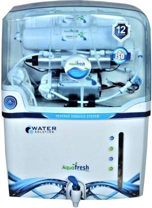 Aquafresh NYC Wave RO+UV+UF+TDS+Mineral Electrical borewell Water purifier15L (White & Blue)