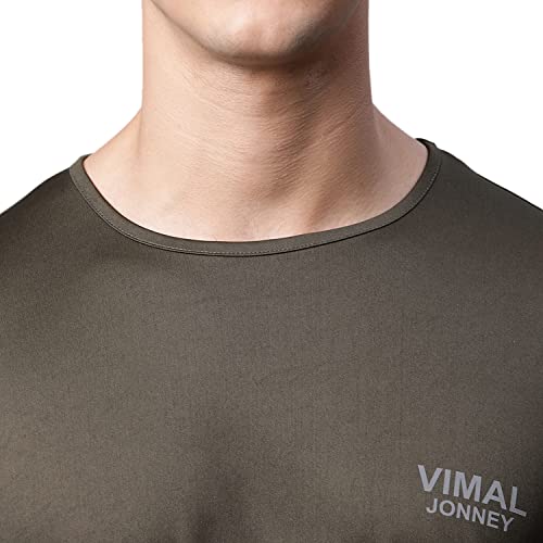 Image of Mack Jonney Men Round Neck Polyster Regular Fit T-Shirt