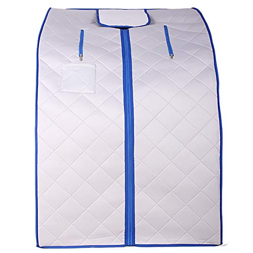 jiChenxiang Sauna de Vapor Plegable con Mecha y máquina de fumigación de Hierbas. Desintoxica y Adelgaza (Plateado/marrón).