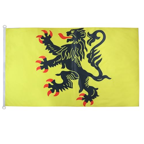 AZ FLAG - Drapeau Nord-Pas-de-Calais Spécial Extérieur - 150x90 cm - Drapeau Province Flandre...