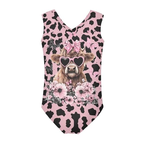 Image of Xpyiqun Bathing Suits for Girls 3-14 Kids Summer One Piece Swimwear Beach Sport Sleeveless Swimsuits Athletic