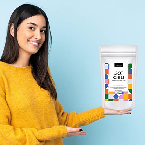 Limfood | 200g ISOT Chili, ISOT Biber, Urfa Biber Chili aus der Türkei, ohne künstliche Zusätze, langsam einsetzender Schärfe, für Lamm Kebab, Lahmacun & Cig Köfte