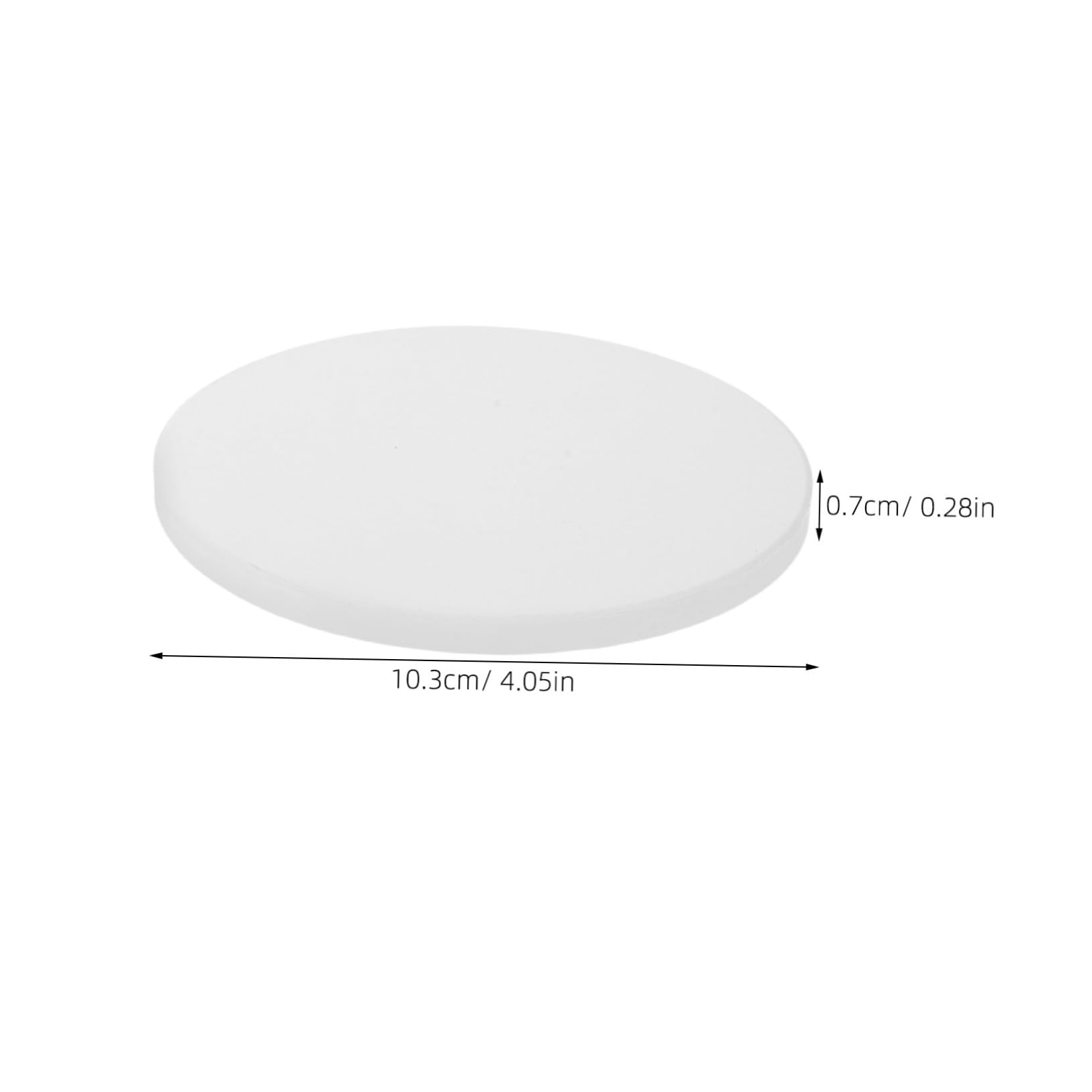 ABOOFAN 12pièces sous-Verres Céramique Vierges à Sublimation Ronds Et Blancs avec Support Liège pour Transfert Thermique Loisirs Créatifs Et Décoration