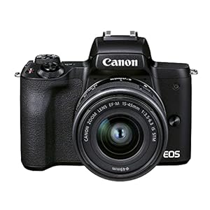 Canon EOS M50 Mark II + EF-M 15-45mm is STM Kit Black