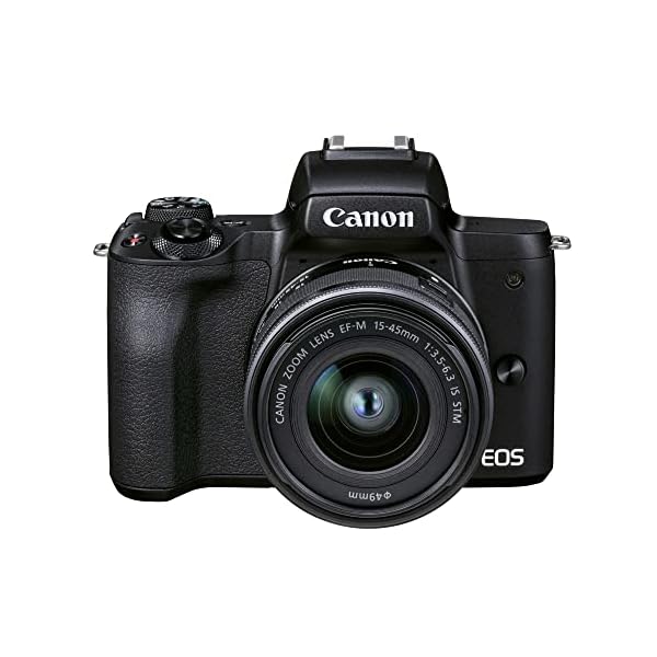 Canon EOS M50 Mark II + EF-M 15-45mm is STM Kit Black