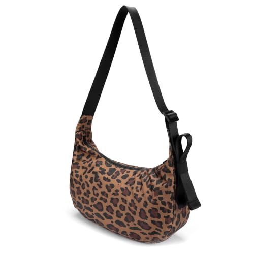Image of Medium Nylon Crossbody Crescent Bag: Slouchy Style Shoulder Casual with Adjustable Strap