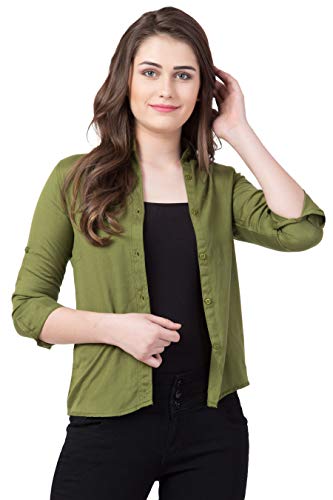 Image of FUNDAY FASHION Women's Rayon Blend Regular Fit Long Sleeve All Purpose Shirt