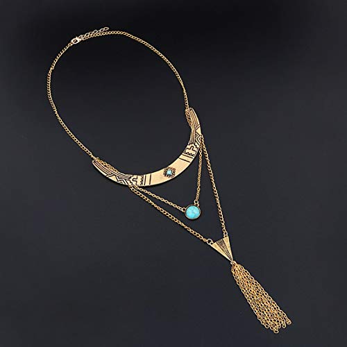 Image of Yellow Chimes Gold-Plated Alloy Necklace for Women and Girls