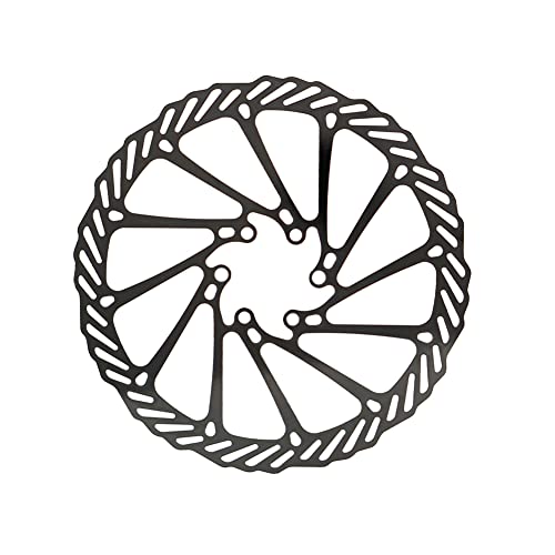 URFEDA Fahrrad Bremsscheibe 160mm 6 Loch Edelstahl Fahrrad Scheibenbremse mit 6 Schrauben Universeller Bremsscheibe für die meisten Fahrrad Rennrad Mountainbike BMX MTB, Schwarz, Durchmesser: 44mm