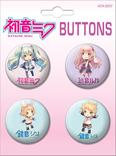 Ata-Boy Hatsune Miku Chibi Characters Set of 4 1.25